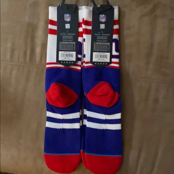 New York Giants Stance Socks NY NFL Football M - Picture 2 of 3